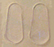 Silicone adhesive nose pads