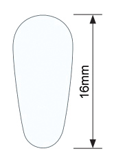 Adhesive nose pads for plastic frames
