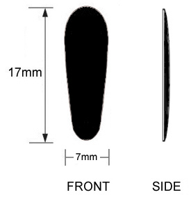 black adhesive stick on nose pads for eyeglasses and sunglasses