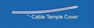 Slide-On Cable Temple Cover and SiliconeTemple Tip