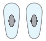Clip-on nose pads and crimp-on nose pads
