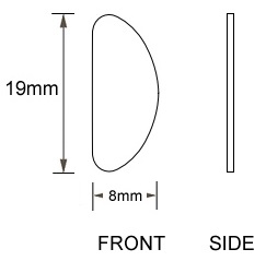Black self adhesive nose pad