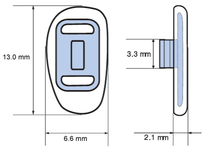 D shape nose pads for glasses