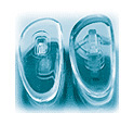 Glasses D-shape nose pads