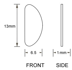 Tiny adhesive black nose pads