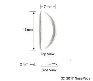 Soft stick-on pads for glasses and sunglasses
