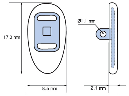 Nose pad for metal frames