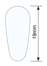 Nose pads for plastic glasses