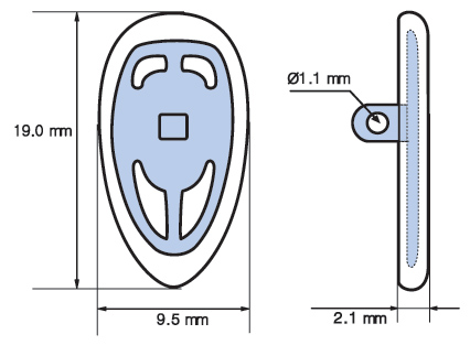 Nose pads for plastic glasses