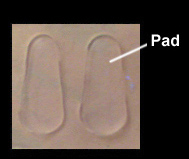 stick on silicone nose pads