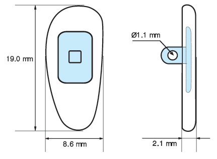 Nose piece for eye glasses