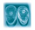 Oval nose piece for glasses