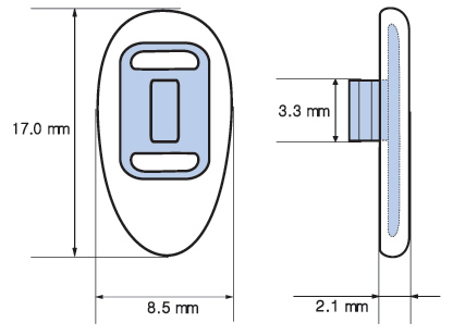 Replacement nose pads for plastic frames