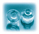 Rimless frame nose pads