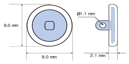 Round nose pad replacement eyeglass repair part