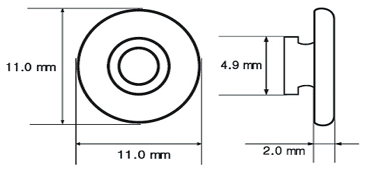 Slide-on nose pads for designer frames