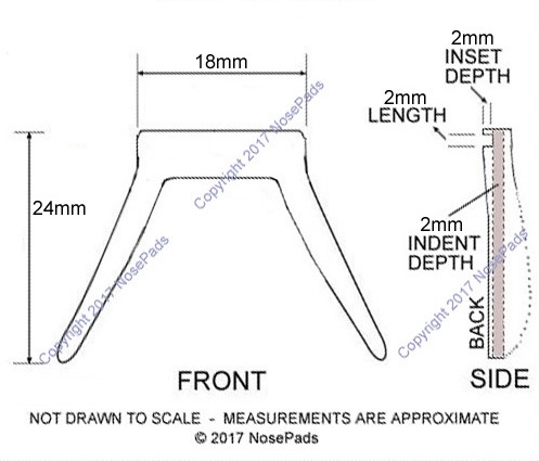 Snap On Acetate Bridge Nose Pad