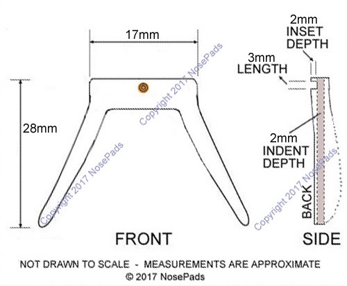Snap-On Saddle Bridge Nose Pad