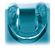 Strap-bridge saddle shape nose pad
