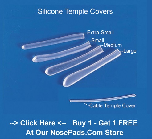 Temple covers, temple tips, and temple ends for eyeglasses