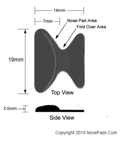 Stick on wing nose pads